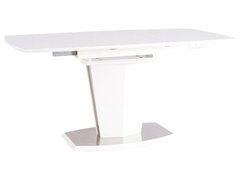 Раскладной стол Houston Signal 120(160)x80 Белый Мат реальная фотография
