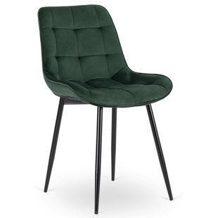 Стілець оксамитовий MEBEL ELITE CHRIS Velvet Зелений жива фотографія
