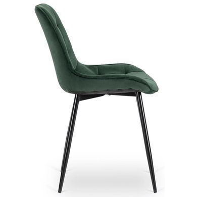 Стул бархатный MEBEL ELITE CHRIS Velvet Зеленый реальная фотография