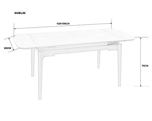 Стіл DUBLIN CERAMIC Intarsio 120(180)*80 світло-сірий/чорний каркас жива фотографія