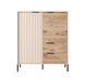 Комод высокий Perfect Home Рейв/Rave 2-дверный с 2 ​​ящиками 2D2S/104 Беж/викинг