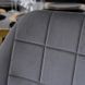 Комплект стіл MEBEL ELITE TINGA 100х100 см Чорний/золото +4 стільці IRYS Velvet Сірий/золото