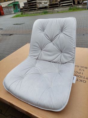 Стул STYLE Velvet Intarsio Светло Серый реальная фотография
