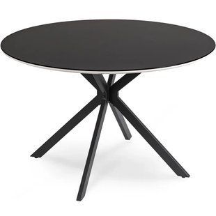 Стол круглый MEBEL ELITE ALLEN 120 см Черный реальная фотография