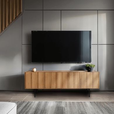 ТВ Тумба MEBEL ELITE BERGAMO 160 Дуб реальная фотография