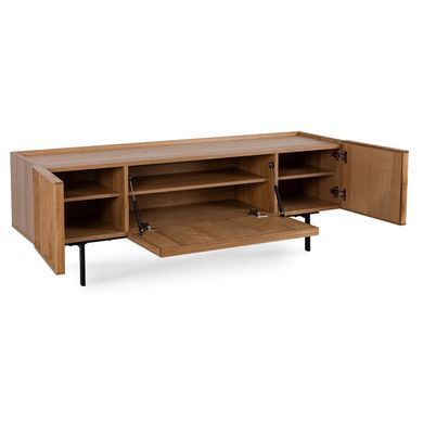 ТВ Тумба MEBEL ELITE BERGAMO 160 Дуб реальная фотография