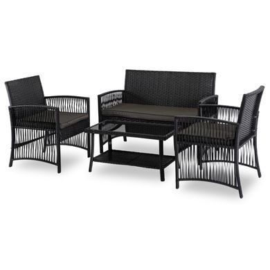 Комплект садовой мебели MEBEL ELITE FILADELFIA Черный