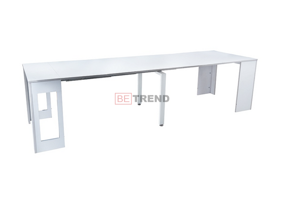 Розкладний стіл RENO Signal 60(300)x90 Білий Мат жива фотографія