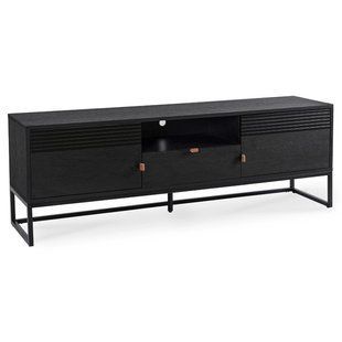 ТВ Тумба MEBEL ELITE GARDA 160 Черный реальная фотография