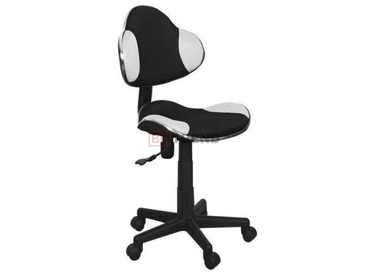 Комп'ютерне крісло Q-G2 Signal Чорний / Білий жива фотографія