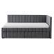 Кровать 90x200 MEBEL ELITE VILLEMO Velvet Серый