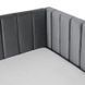 Кровать 90x200 MEBEL ELITE VILLEMO Velvet Серый
