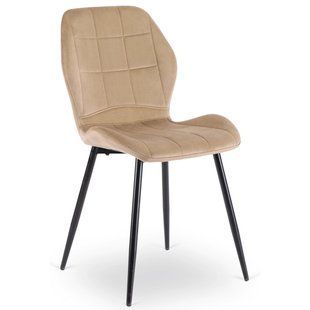 Стул бархатный MEBEL ELITE IRYS Velvet Беж реальная фотография