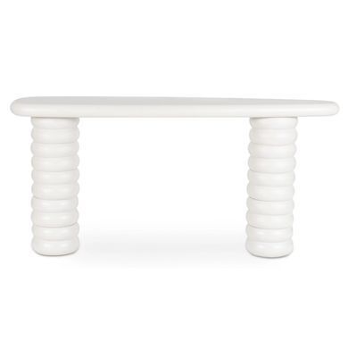 Консоль MEBEL ELITE GASTON 158 белый реальная фотография
