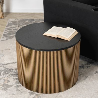 Журнальный столик MIRACLE MEBEL ELITE 60x60 Черный реальная фотография