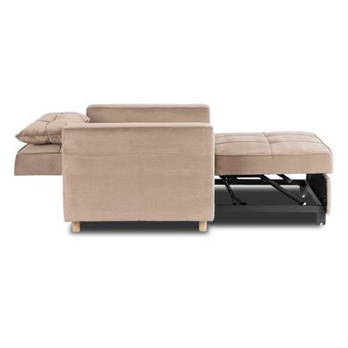 Крісло розкладне MEBEL ELITE SOLOR Velvet Беж
