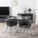 Стул бархатный MEBEL ELITE SORELLA Velvet Серый / хром