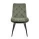 Стул SHELL Velvet Intarsio Оливка реальная фотография