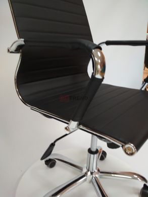 Комп'ютерне крісло ATLANT Intarsio Чорний жива фотографія