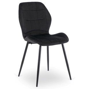 Стул бархатный MEBEL ELITE IRYS Velvet Черный реальная фотография
