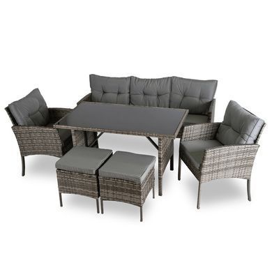 Комплект садовой мебели MEBEL ELITE ATLANTA Серый