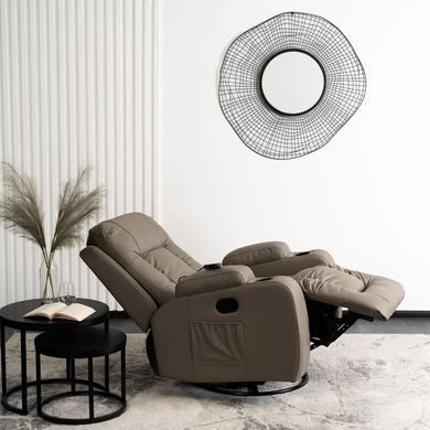 Масажне крісло MEBEL ELITE BOX екошкіра Сірий