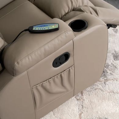 Масажне крісло MEBEL ELITE BOX екошкіра Сірий