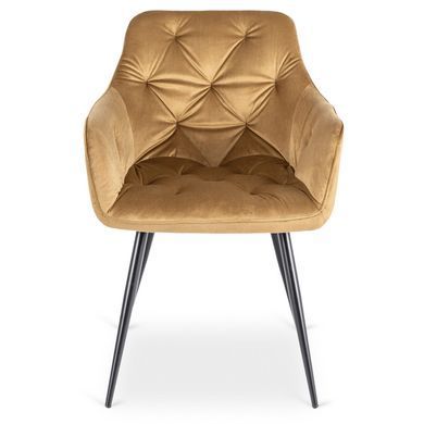 Стілець MEBEL ELITE MODESTO Velvet Гірчиця жива фотографія