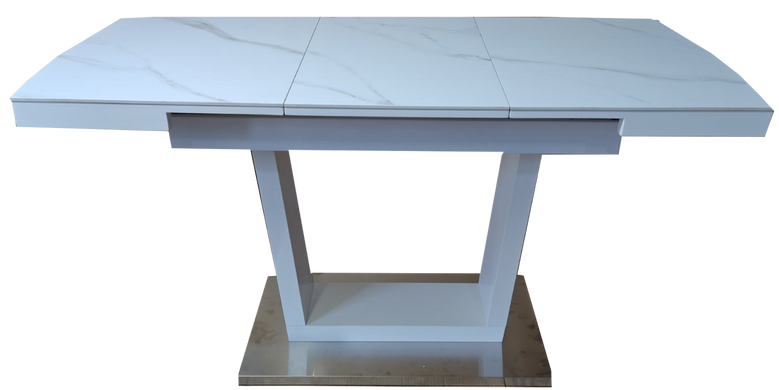 Стол Раскладной DT 8073 SMALL DAOSUN 100(140)x70 Керамика Белый реальная фотография
