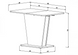 Раскладной стол COSMO Intarsio 110(145)x68 Графит / Серый Камень