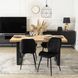 Стілець оксамитовий MEBEL ELITE IRYS Velvet Чорний