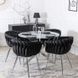 Стул бархатный MEBEL ELITE SORELLA Velvet Черный / хром