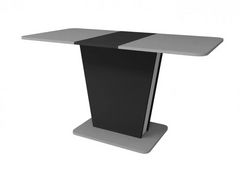 Розкладний стіл COSMO Intarsio 110(145)x68 Графіт / Сірий Камінь жива фотографія