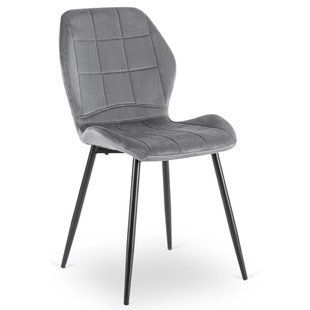 Стілець оксамитовий MEBEL ELITE IRYS Velvet Сірий жива фотографія