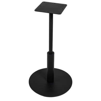 Стіл Ibiza R light Lovko 60x60 Чорний метал / дуб жива фотографія
