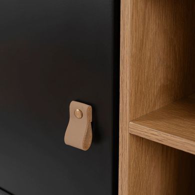 ТВ Тумба MEBEL ELITE ARTI 140 Чорний жива фотографія