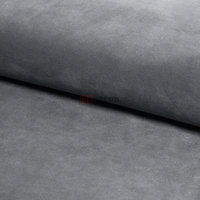 Кровать AZURRO Velvet Signal 140x200 Серый реальная фотография