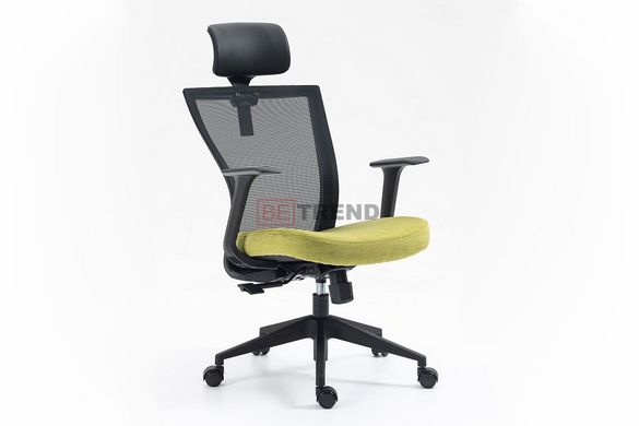 Офісне крісло Q-328 H Signal Зелений / Чорний жива фотографія