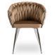Стул бархатный MEBEL ELITE SORELLA Velvet Бежевый / хром