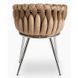 Стул бархатный MEBEL ELITE SORELLA Velvet Бежевый / хром