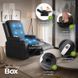 Массажное кресло MEBEL ELITE BOX экокожа Черный