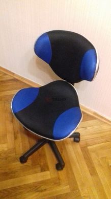 Комп'ютерне крісло Q-G2 Signal Чорний / Синій жива фотографія