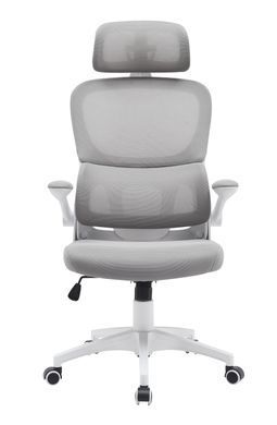 Комп'ютерне крісло Torso Light Grey Ergomix Світло Сірий жива фотографія