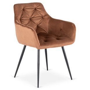 Стілець MEBEL ELITE MODESTO Velvet Рудий жива фотографія