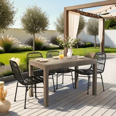 Стіл обідній FARGO MEBEL ELITE 120х69 Коричневий жива фотографія