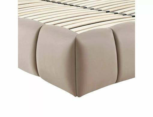 Ліжко PARMA VELVET Signal 160x200 Темний Беж жива фотографія