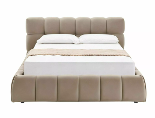 Ліжко PARMA VELVET Signal 160x200 Темний Беж жива фотографія
