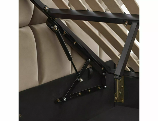 Ліжко PARMA VELVET Signal 160x200 Темний Беж жива фотографія
