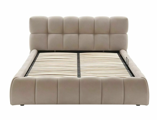 Ліжко PARMA VELVET Signal 160x200 Темний Беж жива фотографія
