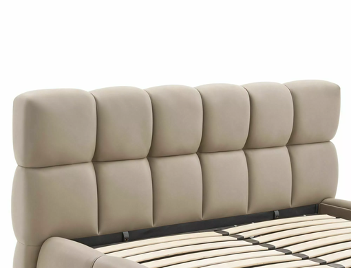 Ліжко PARMA VELVET Signal 160x200 Темний Беж жива фотографія